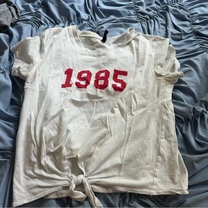 1995 H&M baby t with tie in the front